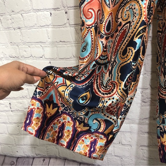 Paisley Print Wide-Leg Pants - Picture 10 of 10
